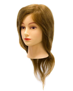Maniqui cabello natural 45cm