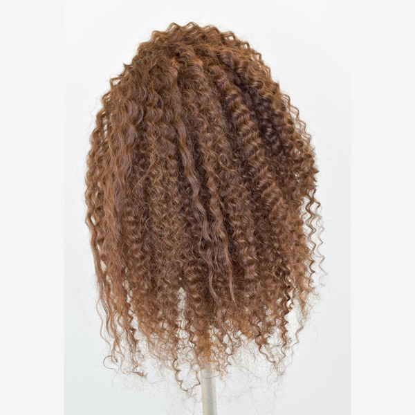 Maniquí de cabello rizado para prácticas y cursos de peluquería